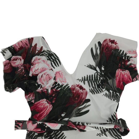 Albion Swimsuit One-Piece Desert Rose Cape Feminine Floral Sexy Modest Beach Sun - Picture 2 of 15